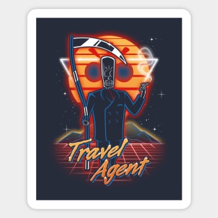 Retro Travel Agent Magnet